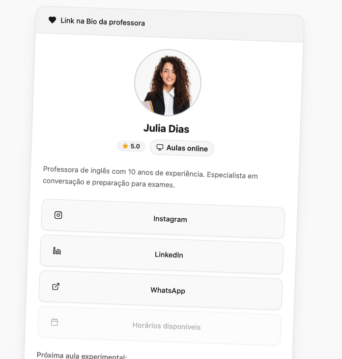 Vídeo para divulgar a Awla (Link na Bio do professor)